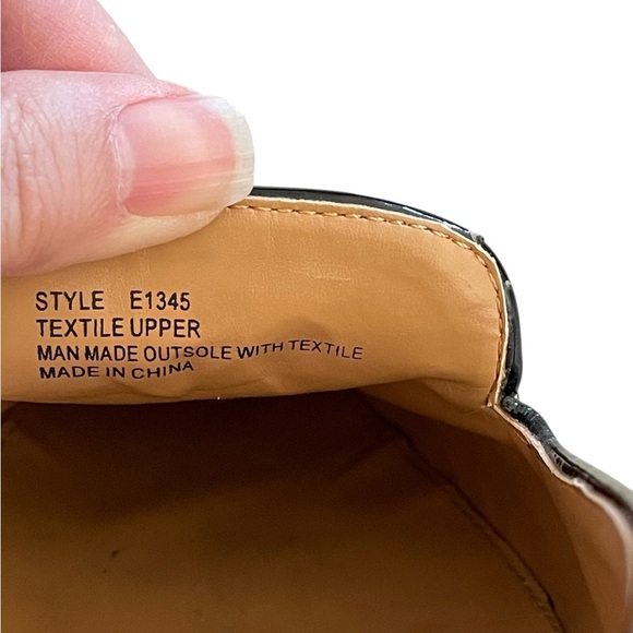 J Crew Womens Jacquard Stacked Heel Loafer Flat US 9 Tassel Geometric - Picture 4 of 8